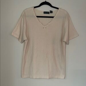 Vintage Cherry Stix Waffle Knit Top